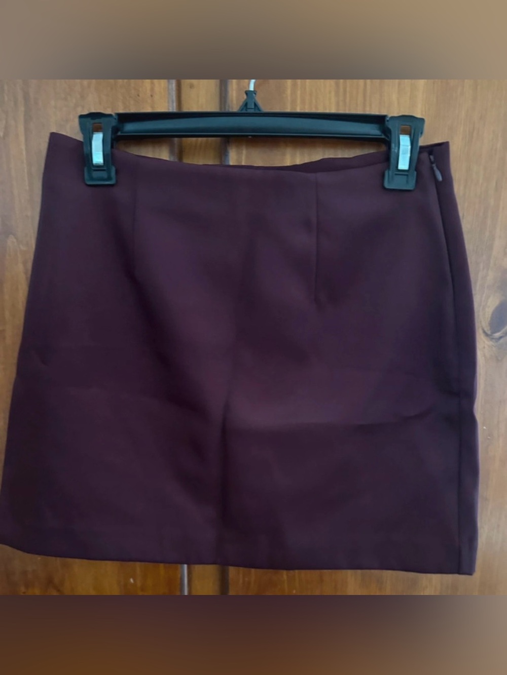 a new day Wine Burgundy Mini Skirt